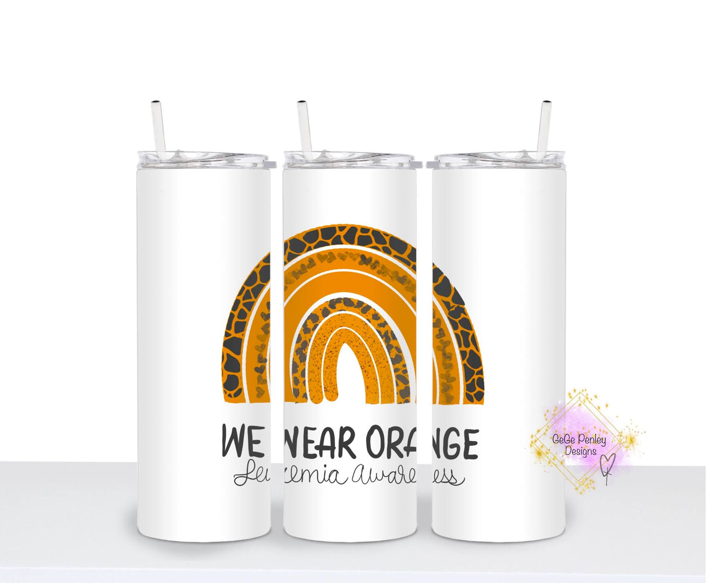 Leukemia orange rainbow we wear orange