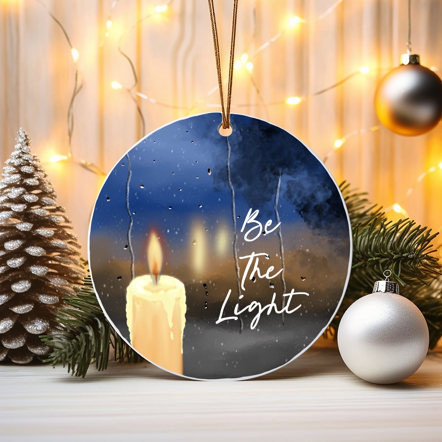 Be the light window view ornament