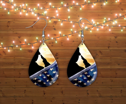 Soldier sunset earrings