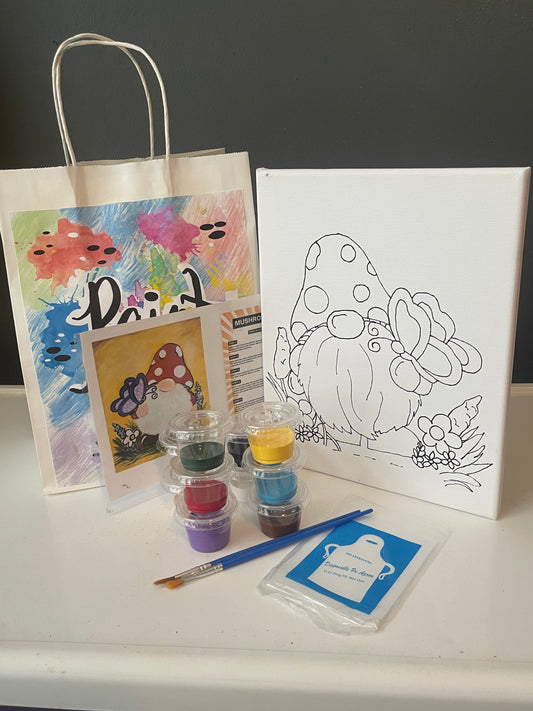 Painting kit Gnome and butterfly