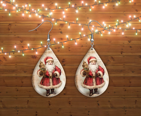 Vintage Santa earrings