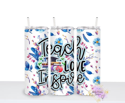 Teach Love Inspire blue