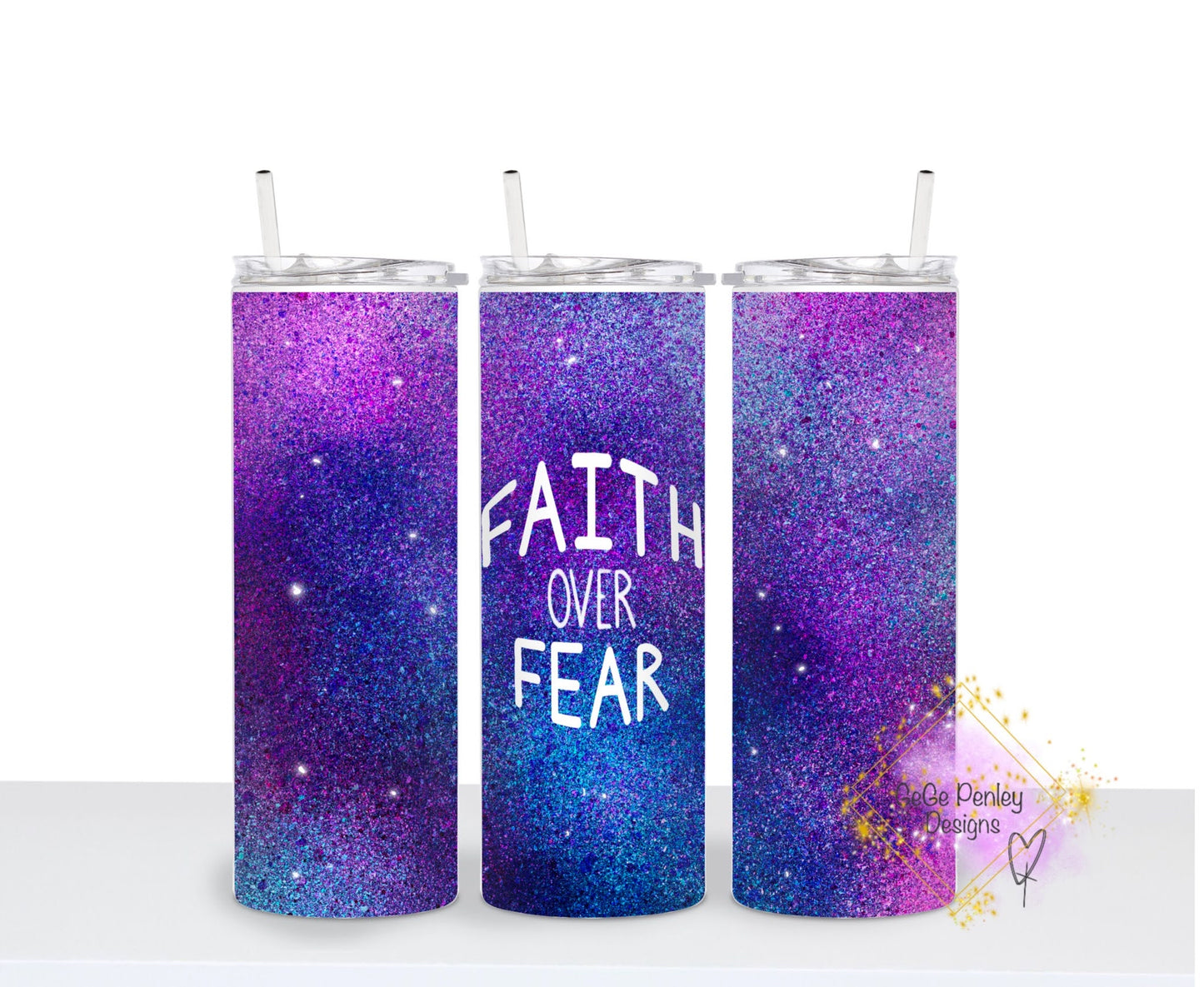 Faith over fear purple