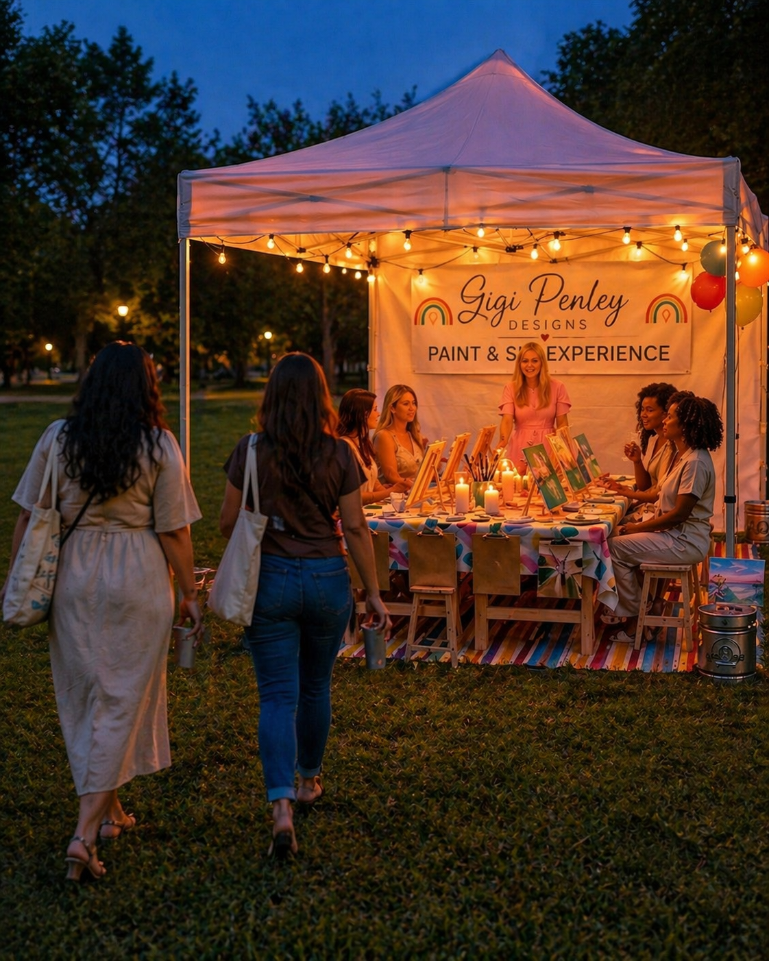 Painting parties mobile tent- Birthday, girls night in, couples night, fund raising, any celebration.