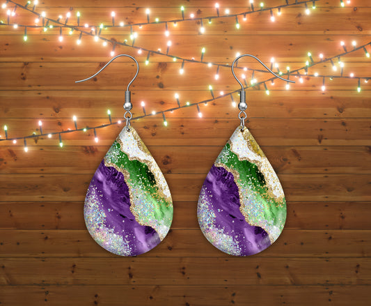 Marci Gras teardrop earrings