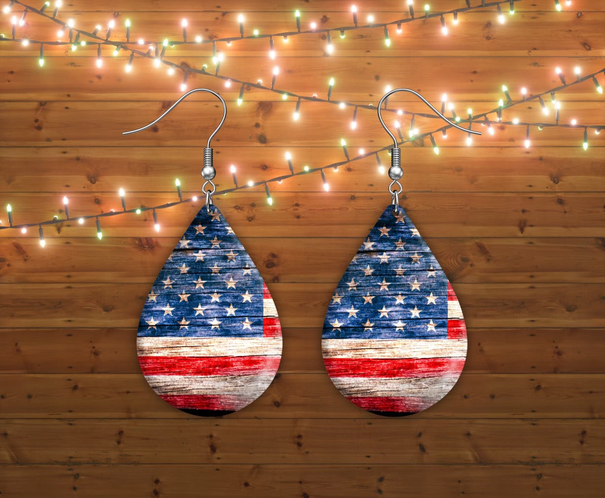 Flag earrings