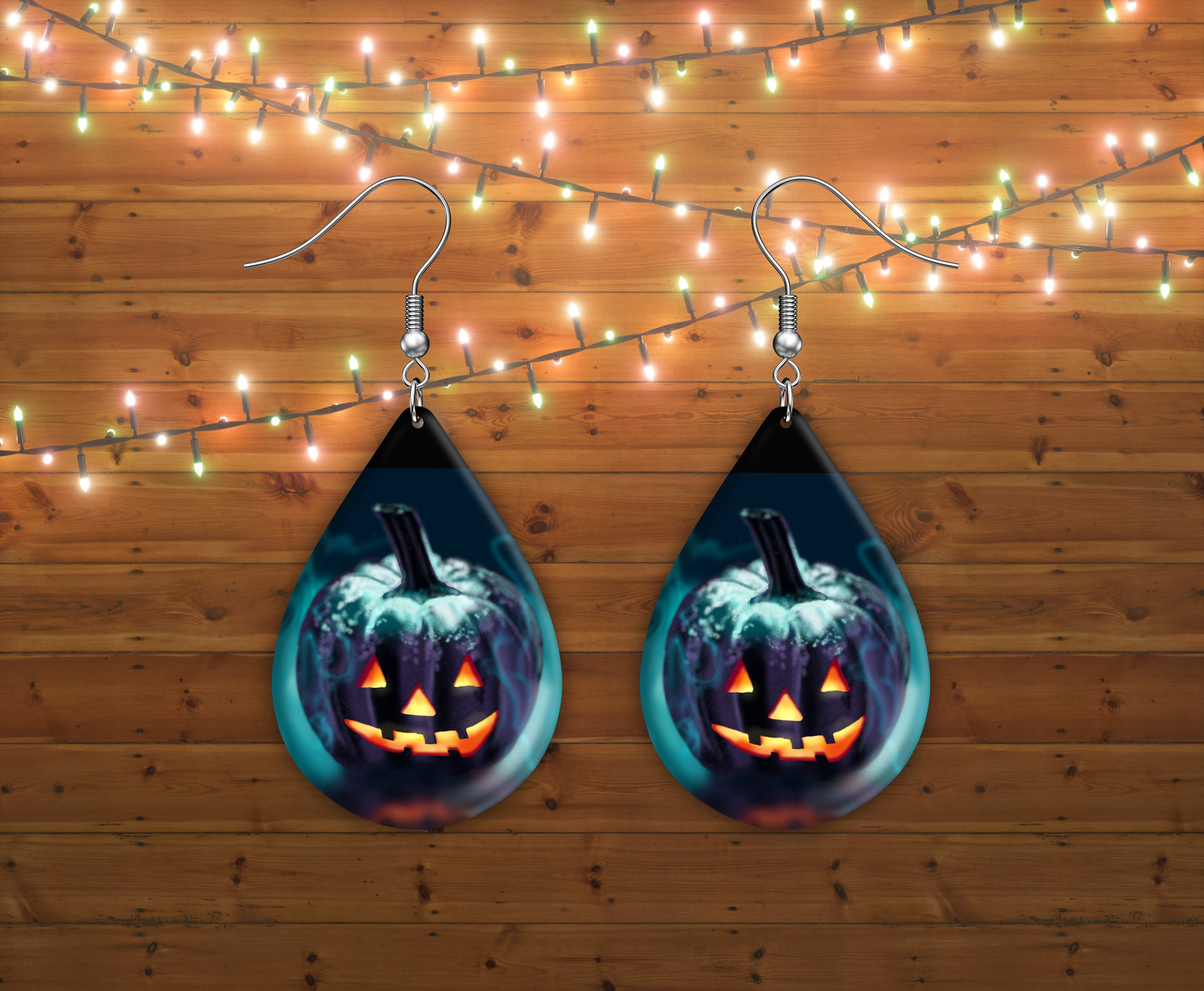 Spooky pumpkin earrings