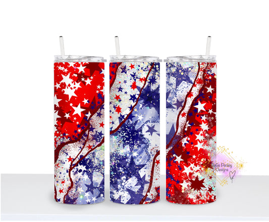 Red white blue stars