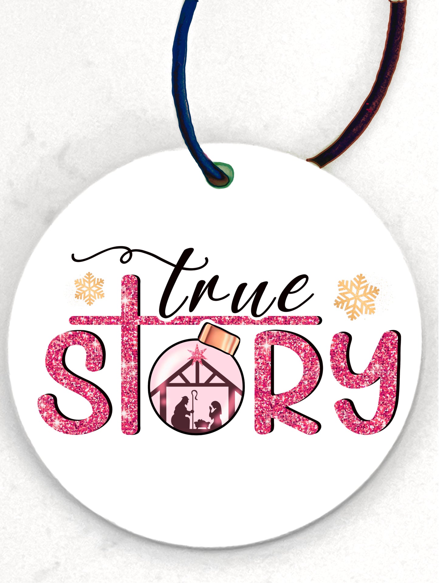 True story Christmas ornament