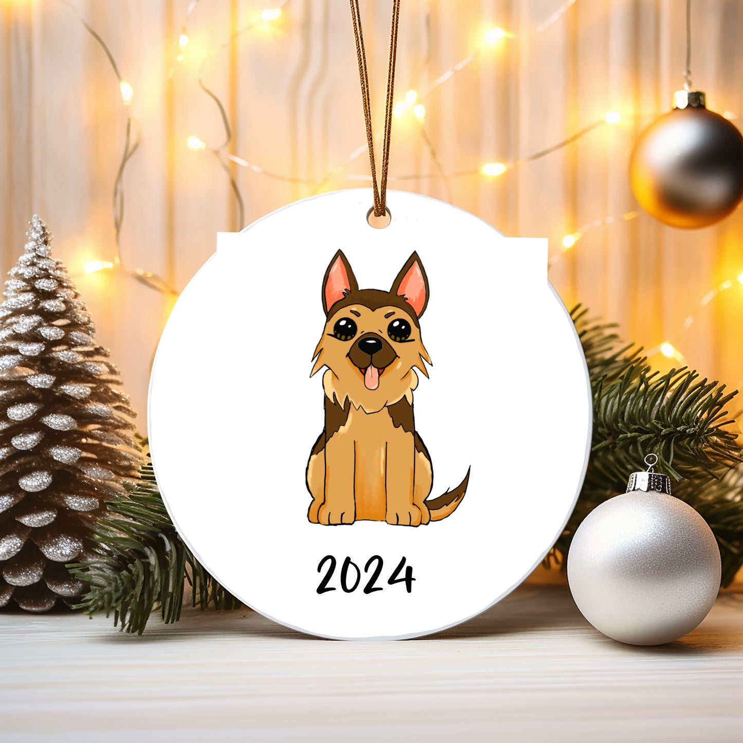 German Shepherd 2024 ornament