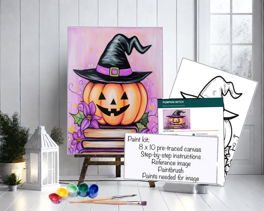 Paint kit Pumpkin witch