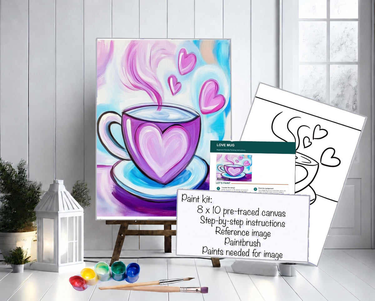 Paint kit Love mug