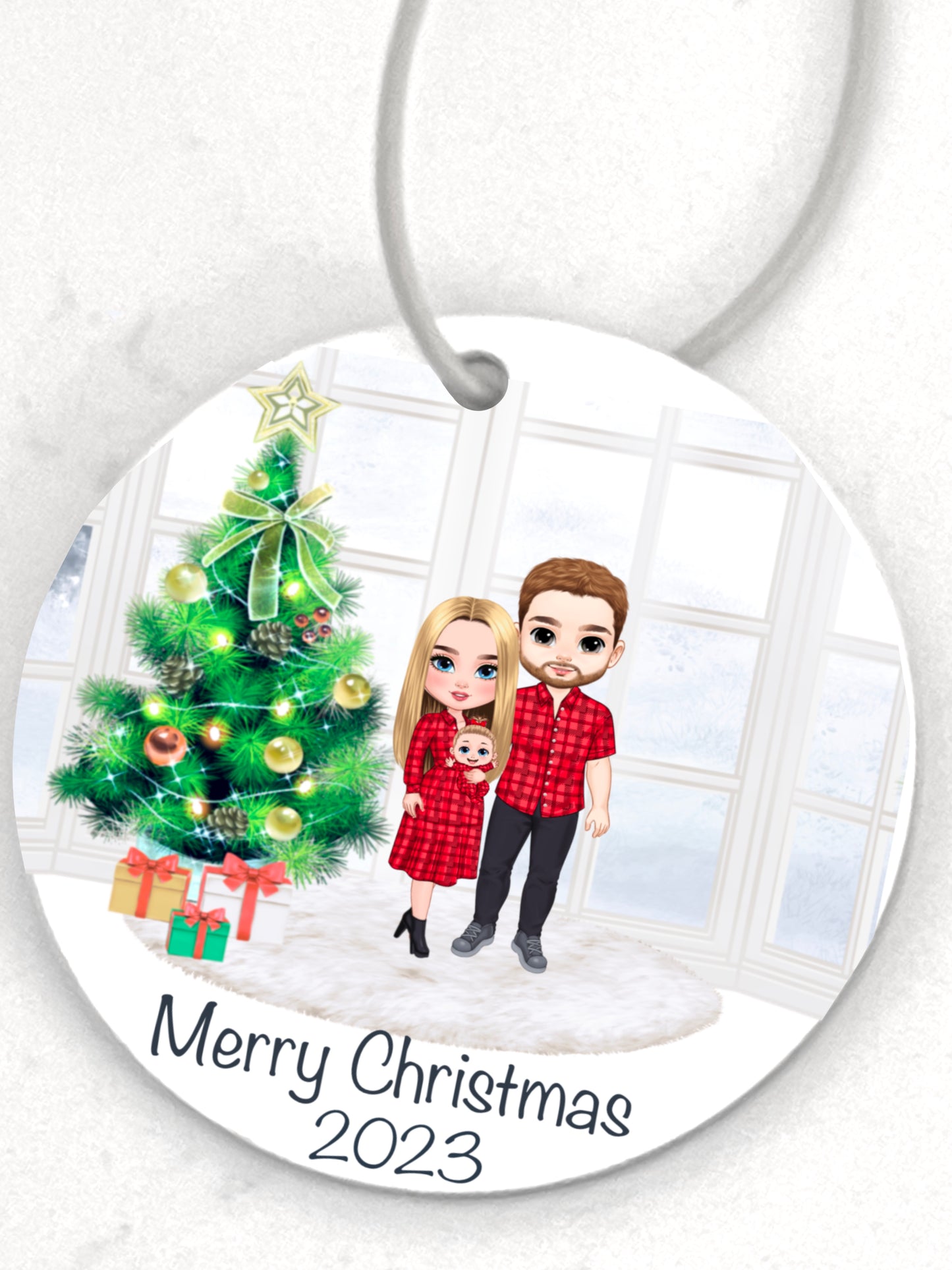 Personalized Christmas ornament Email GeGePenleyDesigns@gmail.com to order