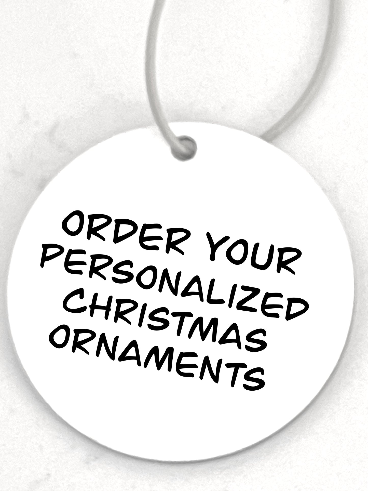 Personalized Christmas ornament Email GeGePenleyDesigns@gmail.com to order