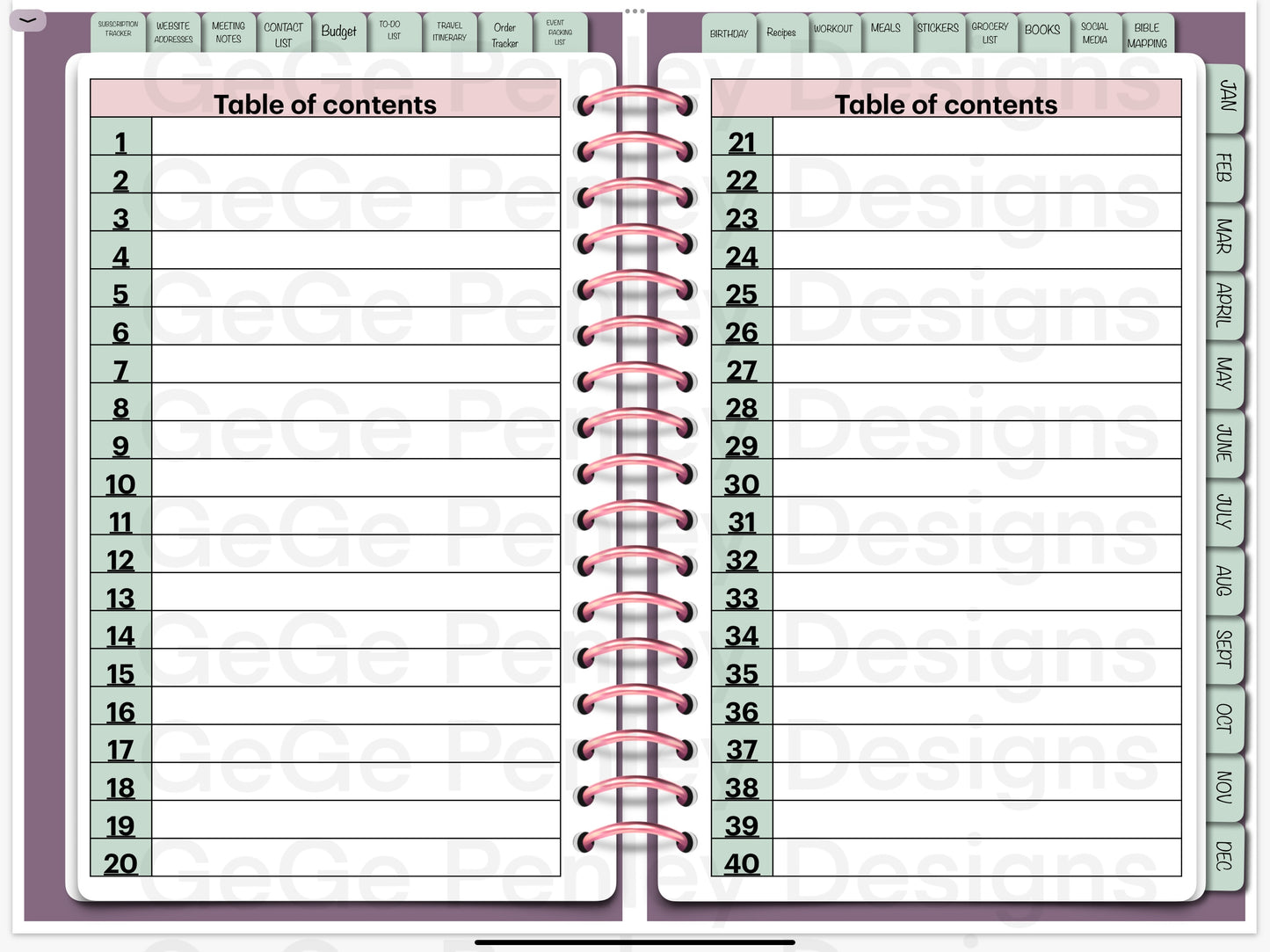 2025 digital planner compatible with Goodnotes