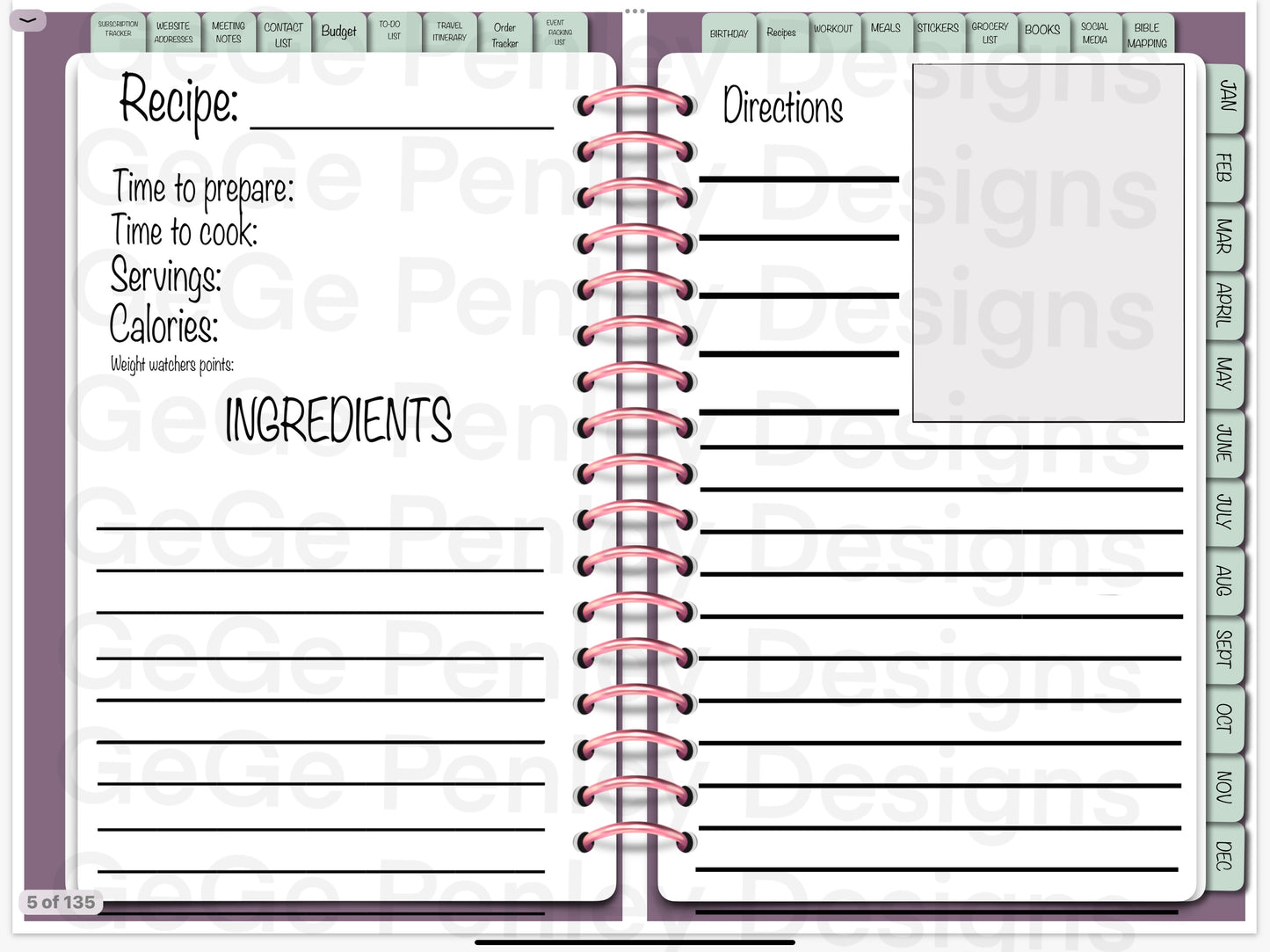 2025 digital planner compatible with Goodnotes