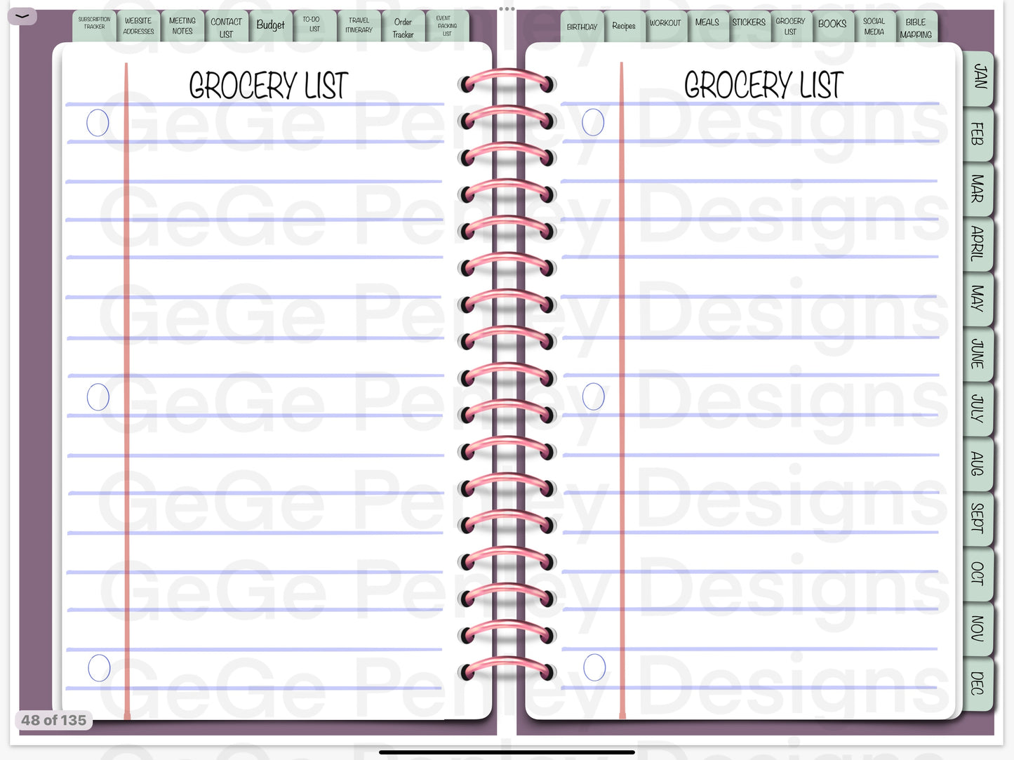 2025 digital planner compatible with Goodnotes