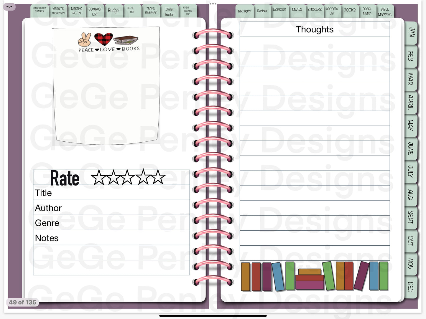 2025 digital planner compatible with Goodnotes