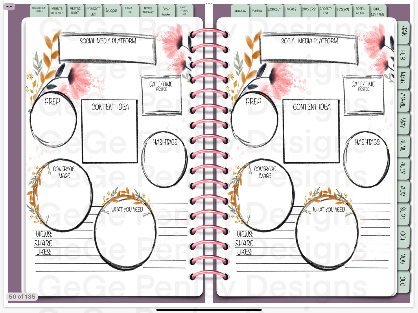 2025 digital planner compatible with Goodnotes