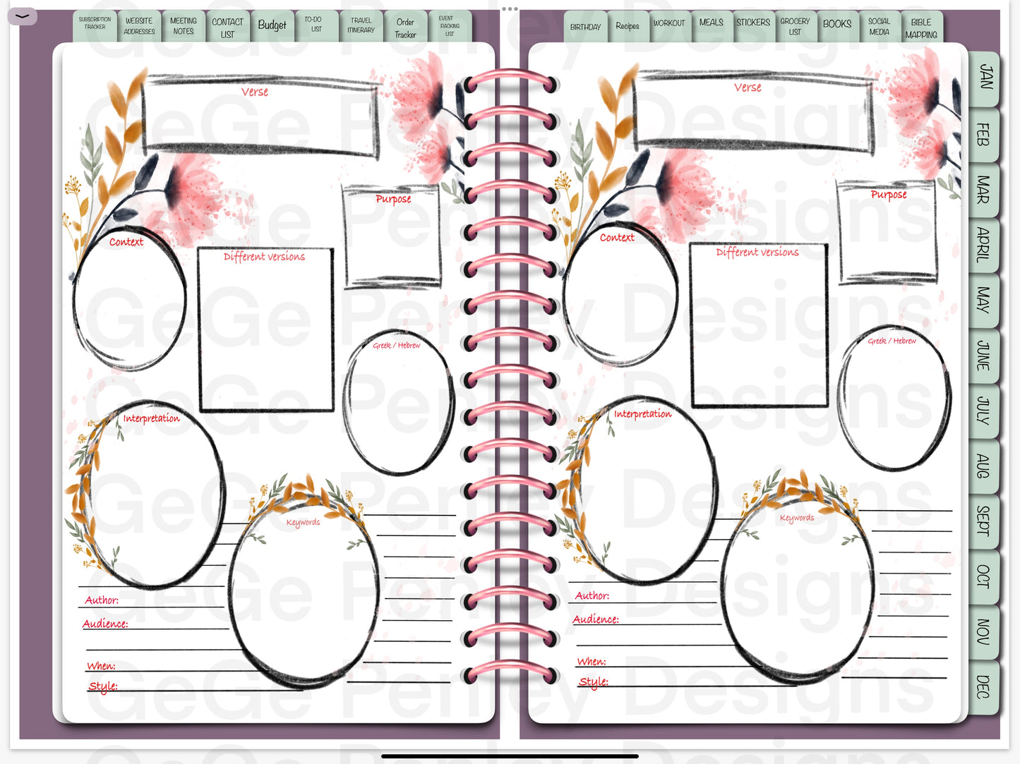 2025 digital planner compatible with Goodnotes