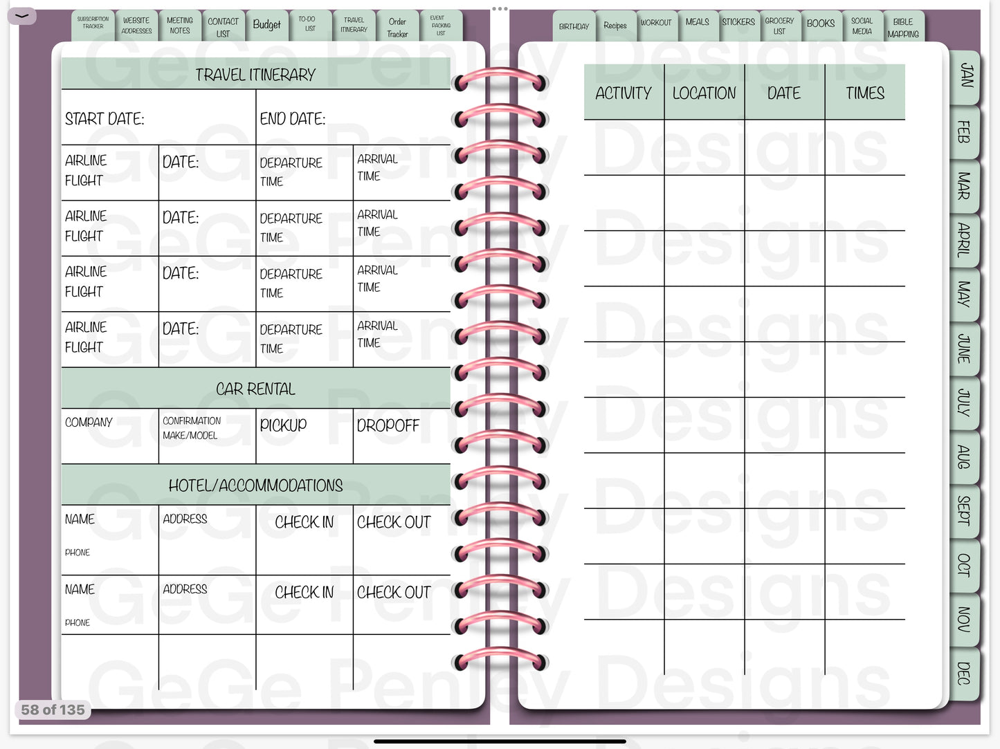 2025 digital planner compatible with Goodnotes