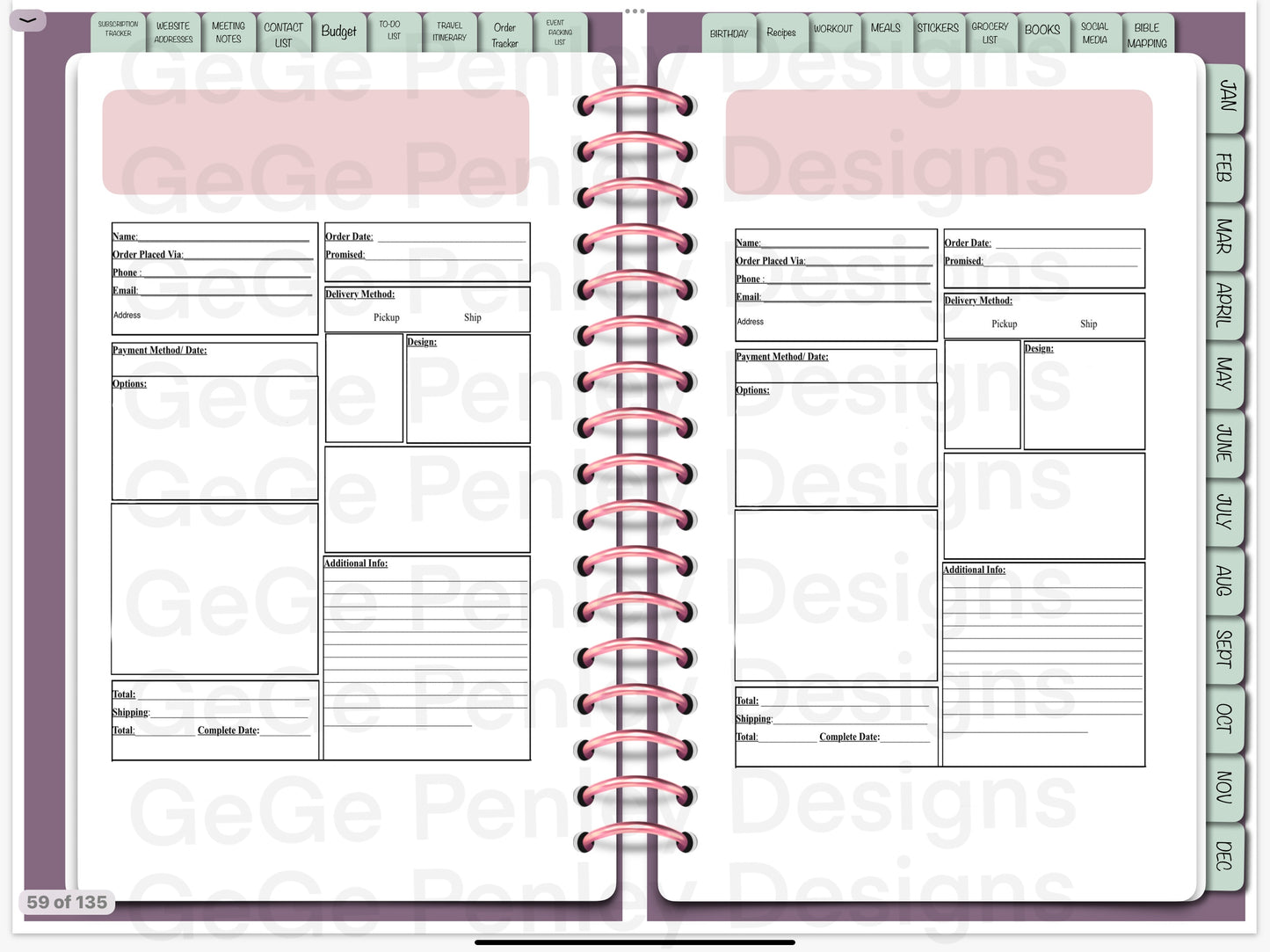 2025 digital planner compatible with Goodnotes