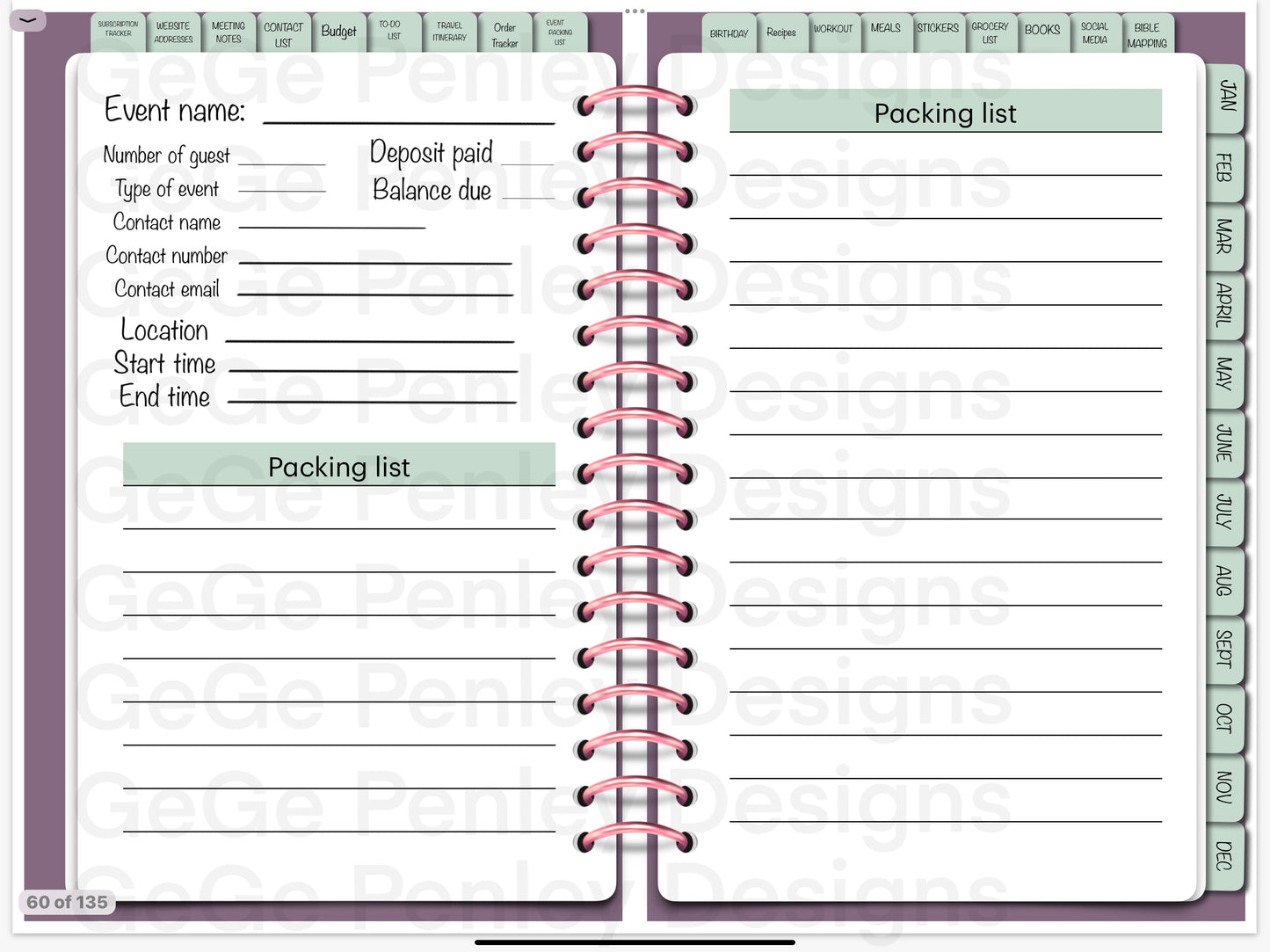 2025 digital planner compatible with Goodnotes