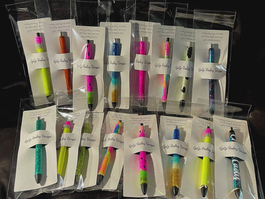 Glittered Ink joy refillable pen.